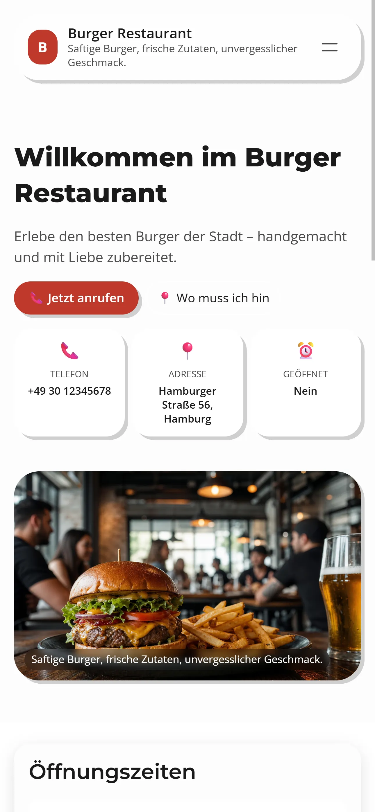 Burger Beispiel